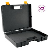 Vidaxl Machine Cases 2 St Universal avec du polypropène en caoutchouc en mousse
