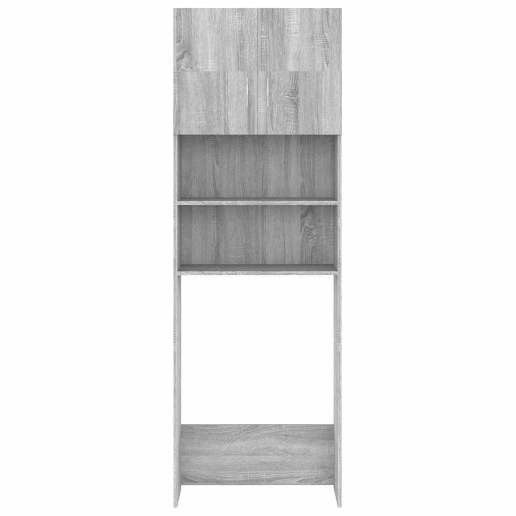 Vidaxl Washing Machine Cabinet 64x25.5x190 cm Gray Sonoma Oak colored