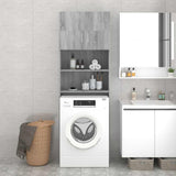 Vidaxl Washing Machine Cabinet 64x25.5x190 cm Gray Sonoma Oak colored