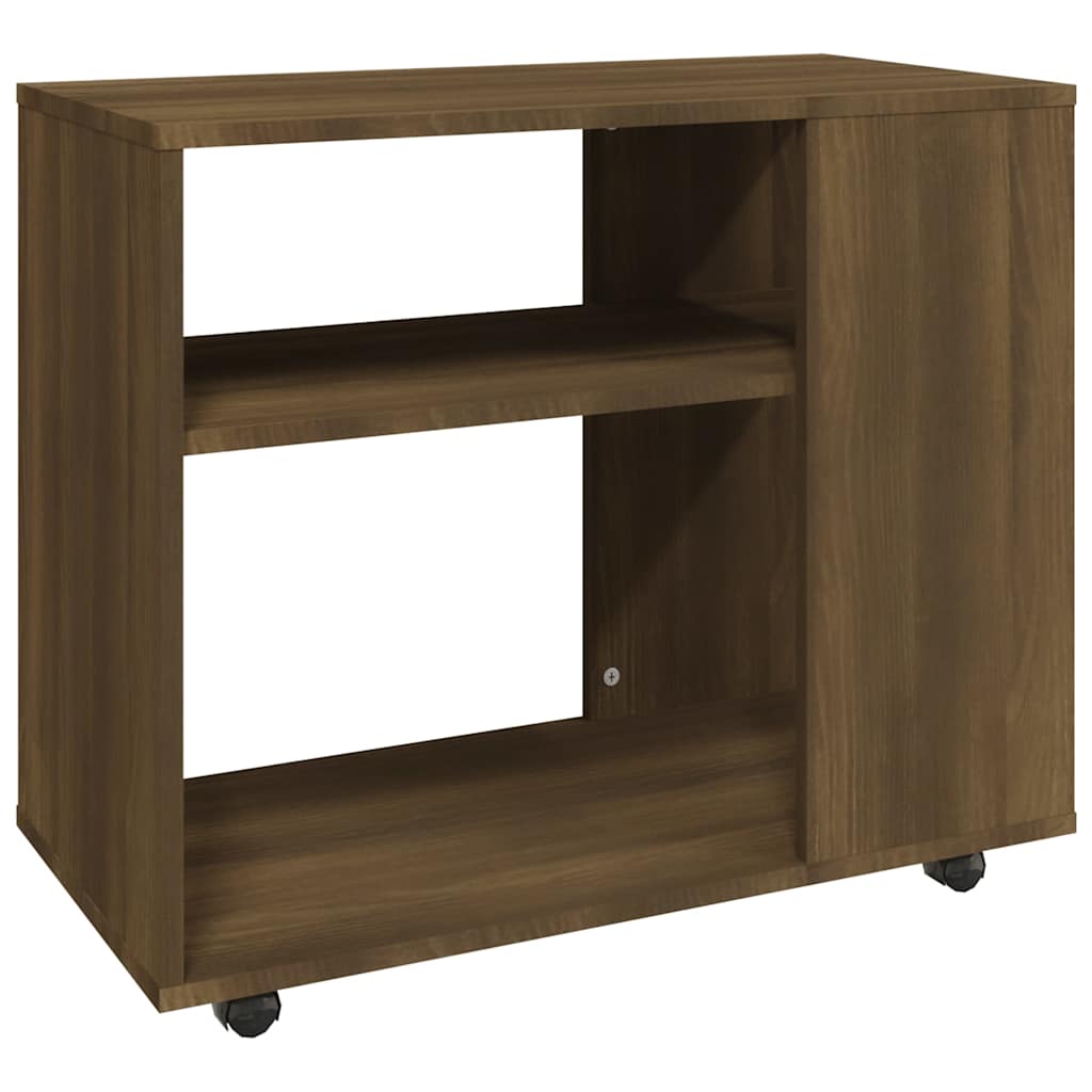 Vidaxl bijzettafel 70x35x55 cm bewerkt hout bruin eikenkleur