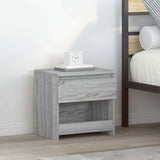 Vidaxl nachtkastjes 2 st 40x30x39 cm bewerkt hout grijs sonoma eiken
