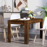 Vidaxl eettafel 140x74,5x76 cm bewerkt hout gerookt eikenkleurig