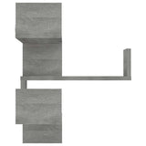 Vidaxl hoekwandschap 40x40x50 cm bewerkt hout grijs sonoma eikenkleur