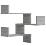 Vidaxl hoekwandschappen 2 st 40x40x50 cm bewerkt hout grijs sonoma