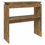 Vidaxl wandtafel 80x30x80 cm bewerkt hout gerookt eikenkleurig