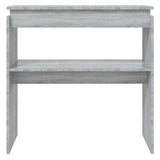 Vidaxl wandtafel 80x30x80 cm bewerkt hout grijs sonoma eikenkleurig