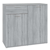 Vidaxl dressoir 80x36x75 cm bewerkt hout grijs sonoma eikenkleurig