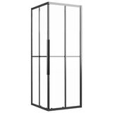 Cabine de douche vidaxl 70x70x180 cm mate esg noir