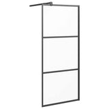 Vidaxx cabine de douche à l'italienne 80x195 cm verre ESG mat noir