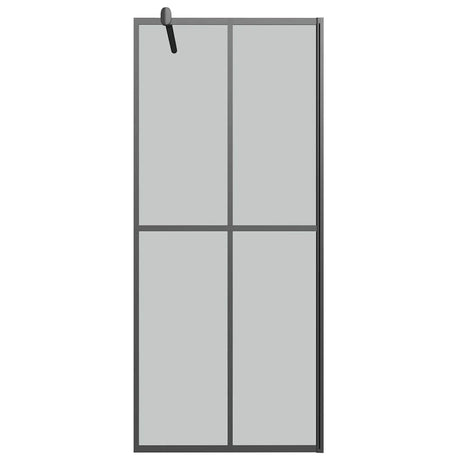 Vidaxl inloopdouchescherm 90x195 cm donker gehard glas