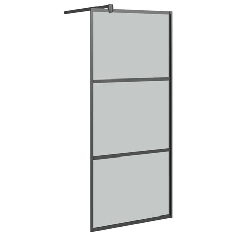 Vidaxl Walk-In Walking Mur 80x195 cm noir esg noir