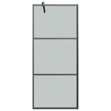Vidaxl Walk-In Walking Mur 80x195 cm noir esg noir