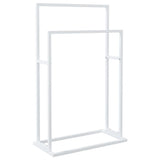 Rack de serviette vidaxl détaché 48x24x78,5 cm de fer blanc