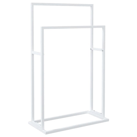 Rack de serviette vidaxl détaché 48x24x78,5 cm de fer blanc