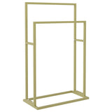 Rack de serviettes Vidaxl détaché 48x24x78,5 cm de couleur en or de couleur