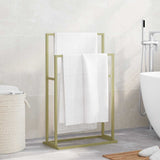 Rack de serviettes Vidaxl détaché 48x24x78,5 cm de couleur en or de couleur