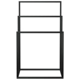 Rack asciugamano Vidaxl staccato 48x24x79 cm di ferro nero