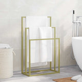 Rack de serviette vidaxl détaché 48x24x79 cm en or de couleur