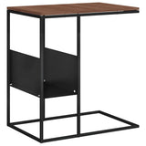 Vidaxl bijzettafel 55x36x59,5 cm bewerkt hout zwart