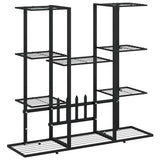 Norme de fleur de vidaxl 94.5x25x89 cm de fer noir