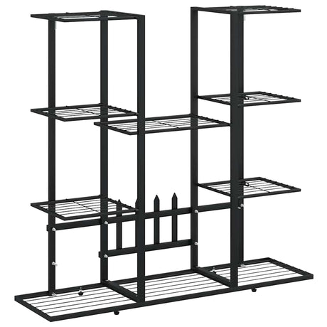 Norme de fleur de vidaxl 94.5x25x89 cm de fer noir