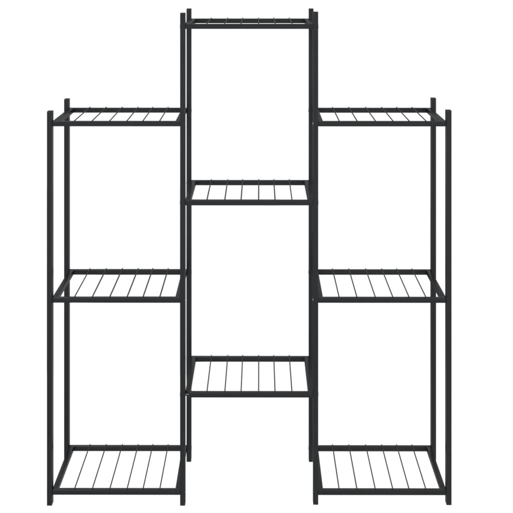 Vidaxl Blumenstandard 83x25x100 cm Eisenschwarz