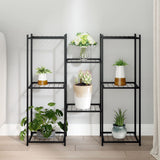 Vidaxl Flower Standard 83x25x80 cm de fer noir
