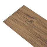 Vidaxl Floorboards Self -fast 2,51 m² 2 mm PVC Walnut Brown