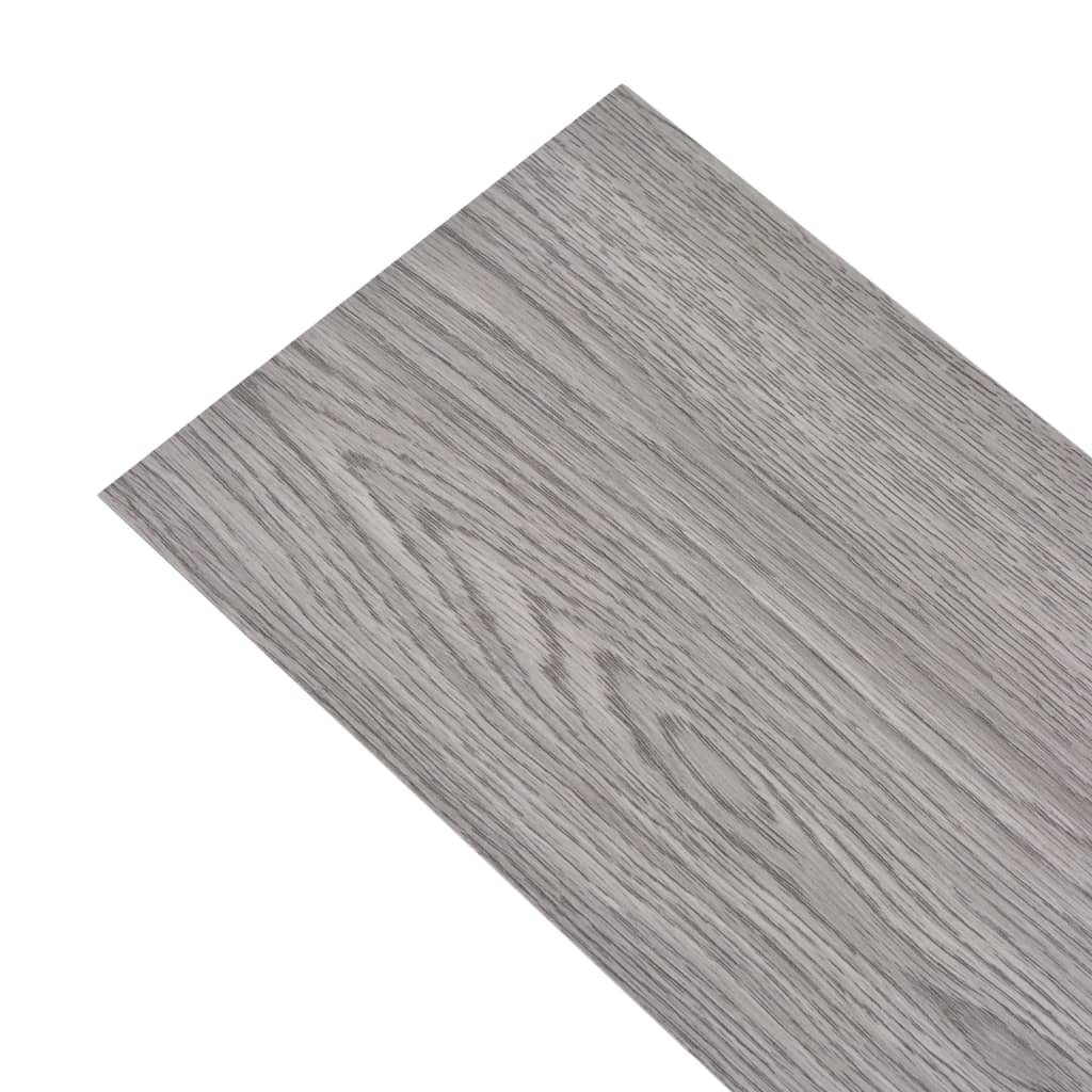 Vidaxl Piso de piso Autoadhesivo 2.51 m² 2 mm PVC Dark Grey