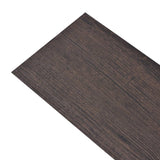 Vidaxl Floorboards Self -Adhesive 2,51 m² 2 mm PVC tmavě hnědá