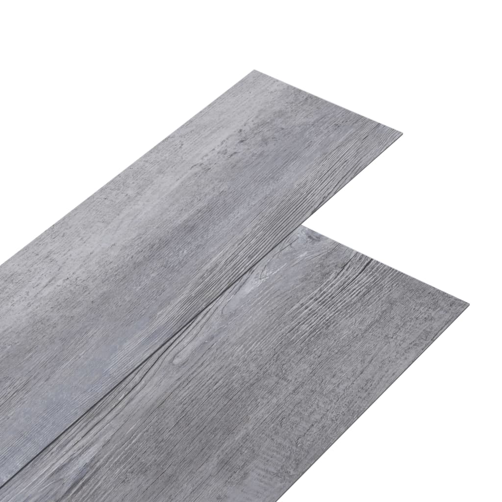 Vidaxl Floorboards Self -adhesive 2.51 m² 2 mm PVC Mat wood gray