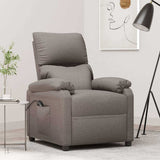 Vidaxl fauteuil verstelbaar elektrisch stof taupe