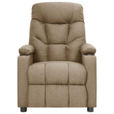 Vidaxl fauteuil verstelbaar elektrisch stof taupe