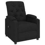 Vidaxl fauteuil verstelbaar elektrisch stof zwart