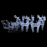 Vidaxl Christmas Decorations Rendeer and Slee 320 LEDS acrylique