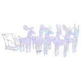 Vidaxl Christmas Decorations Rendeer and Slee 320 LEDS acrylique