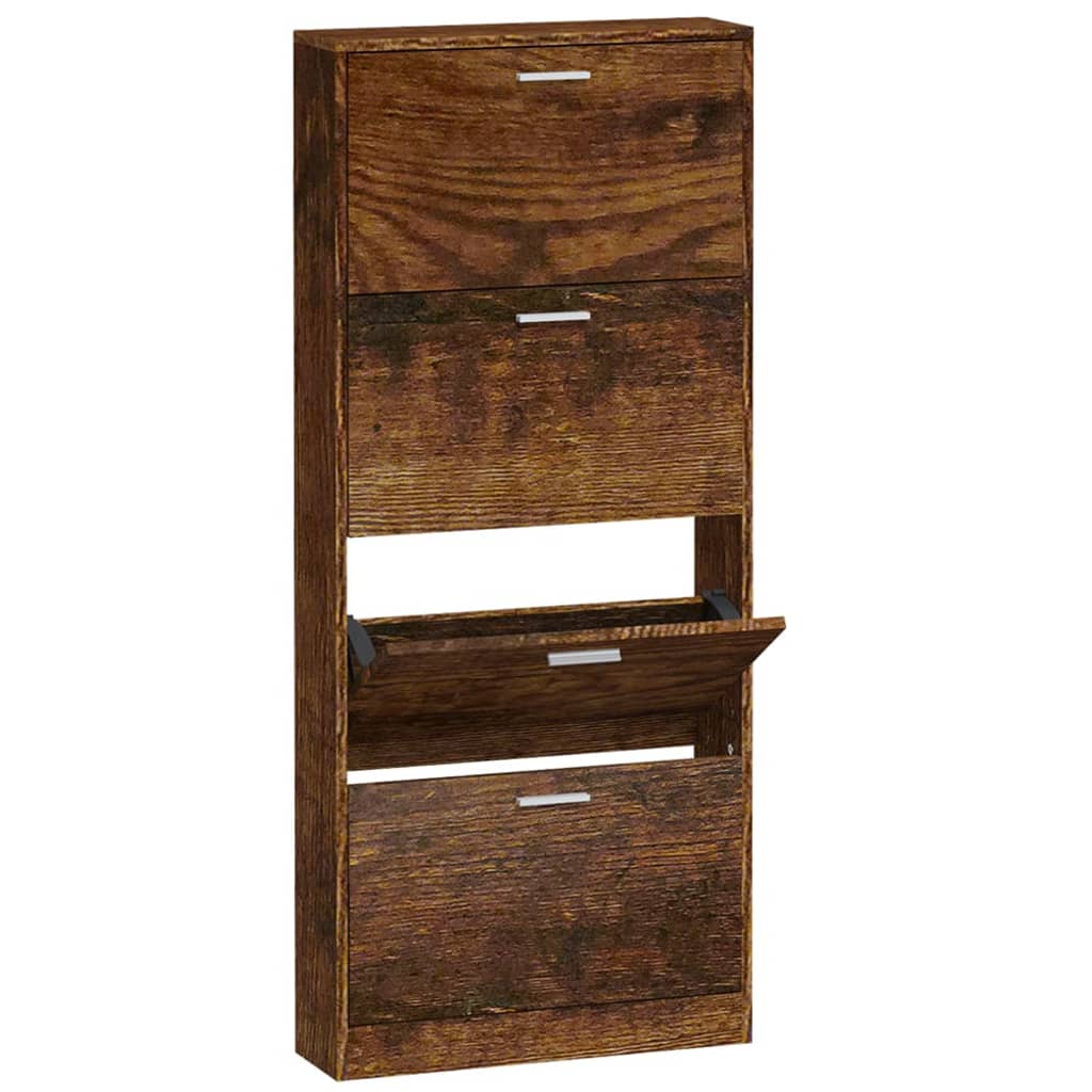 Vidaxl Schong Cabinet 59x17x150 cm Propertéiert Holzfloscht faarweg