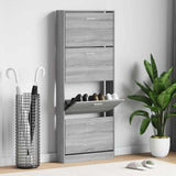 Armoire à chaussures Vidaxl 59x17x150 cm en bois de bois de bois sonoma