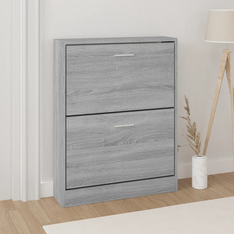Armoire à chaussures Vidaxl 59x17x81 cm en bois de bois de bois sonoma
