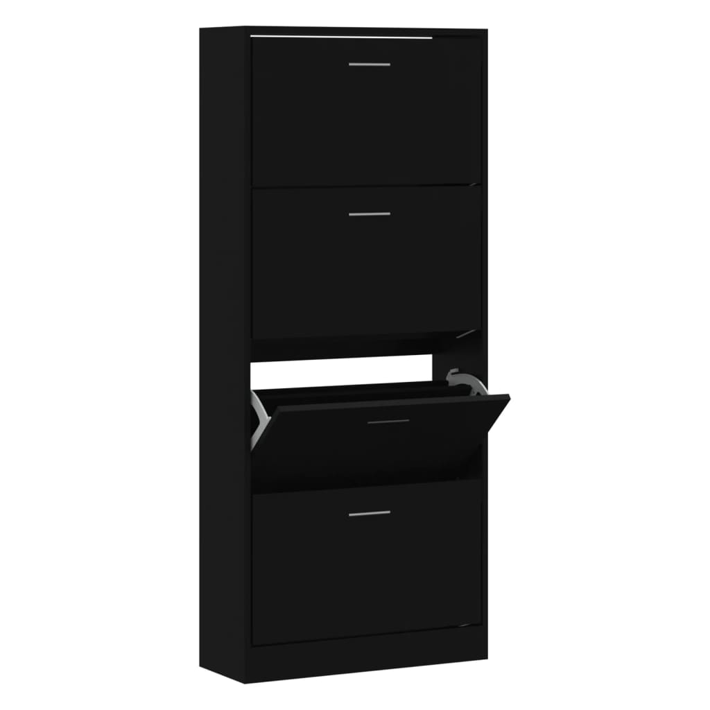 Vidaxl Cabinet da scarpe 63x24x147 cm in legno proprietà