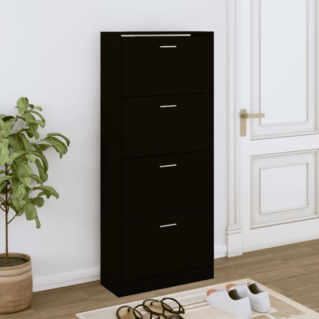 Vidaxl Cabinet da scarpe 63x24x147 cm in legno proprietà