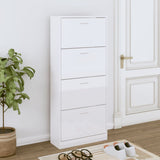 Szafka buta vidaxl 63x24x147 cm Właściwą drewno White Gloss White