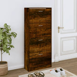 Vidaxl Schong Cabinet 63X24x147 cm Properted Holzfloscht faarweg