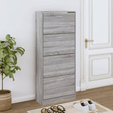 Armoire à chaussures vidaxl 63x24x147 cm en bois de bois de bois sonoma