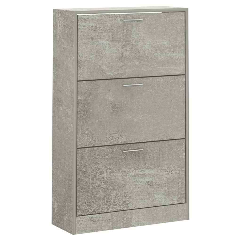 Vidaxl Schong Cabinet 63x24x103 cm veraarbechte Holzkonkrete Präis