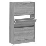 Vidaxl Schong Cabinet 63x24x103 cm Propertéiert Holz Greyoma