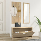 Ensemble d'armoire à chaussures Vidaxl 3-en-1 en bois édité sonoma colored