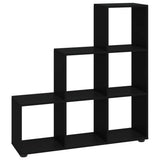 Vidaxl boekenkast trapvormig 107 cm bewerkt hout zwart