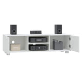 Vidaxl tv-meubel 140x40,5x35 cm bewerkt hout wit