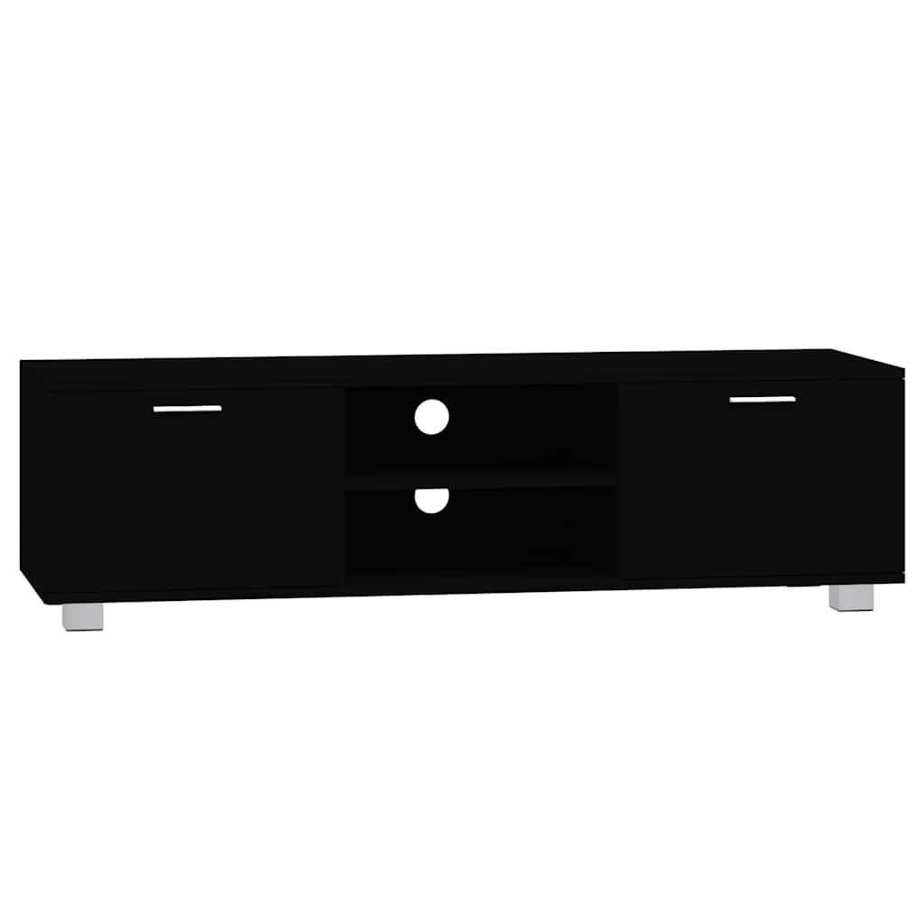 Vidaxl tv-meubel 140x40,5x35 cm bewerkt hout zwart